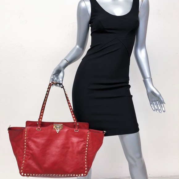 Valentino Handbags - Valentino Rockstud Medium Trapeze Tote
